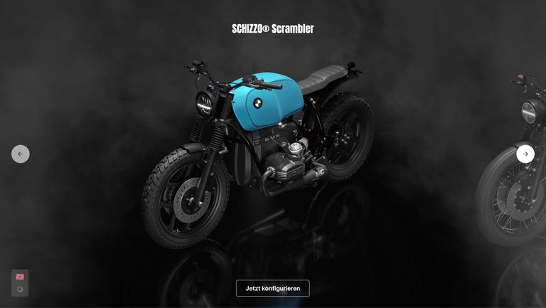 W&S Digitalagentur Projekt 3D Konfigurator WalzWerk Motorcycles Product Listing Desktop