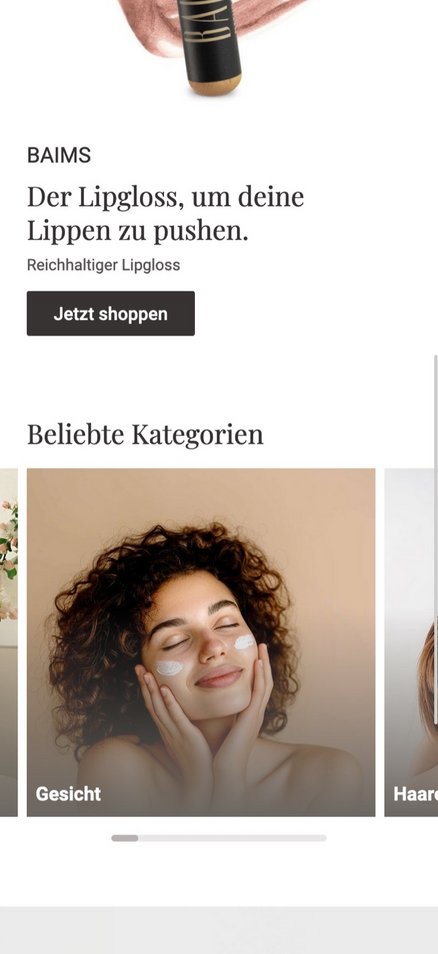 W&S Digitalagentur Projekt Shopware Shop Kosmon Startseite Mobile