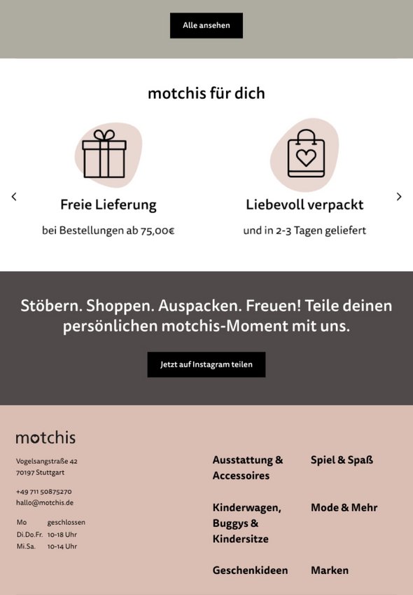 W&S Digitalagentur Projekt Shopware Shop Motchis Produktdetailseite Tablet